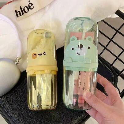 1 pieza Juego de portacepillos de dientes, vaso de enjuague, vaso de baño de viaje, vaso para cepillo de dientes, vaso portátil para cepillo de dientes (solo vaso de enjuague, sin cepillo de dientes incluido)