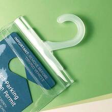 1PC Handicap Placard Holder For Auto, Ultra Transparent Handicapped Placard Holder, Handicap Parking Sign Holder With Large Hanger - Transparent - View 7