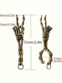 1 件，成人毕业派对复古必备金色烟嘴环，朋克烟圈，可调节趣味烟嘴环，Bier 手势烟嘴环，吸烟工具