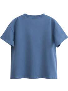 Big Kid/Teenager Versatile Letter Print Loose Fitting T-Shirt, Summer