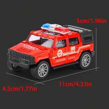 1 Zinc Alloy Off-Road Vehicle Model, 1:36 Scale, Retractable Sports-Themed Toy, A Durable Collectible Car Display Gift For Boys And Children, Available In White, Red, And Black (Some Styles Will Be Randomly Dispatched) - Multicolor - View 4