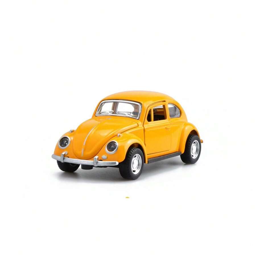 Metal Cart Collections Miniature Beetle Friction Opens Doors - 黃色 - 查看 1