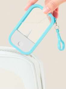 1 pieza Estuche de silicona compatible con pulverizador de desinfectante de manos, estuche protector con llavero para Power Mist y Glow Mist de 30ml, accesorio de regalo de pulverizador de desinfectante de manos para cumpleaños y graduación
