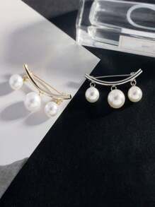 Faux Pearl Anti-Glow Neckline Button Pin, Waist Pin, Atmospheric And Elegant Fixed Clothes Button Pin, Teen Girls Waist Goddess, A Pin Anti-Glow Goddess