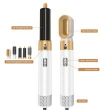 "Your 5-In-1 Hair Essential – Blow Dry, Curl & Straighten Anywhere!"