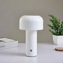 1 pezzo Lampada da tavolo a fungo a LED, lampada da comodino per camera d'albergo, lampada da scrivania, lampada moderna e minimalista per decorazione