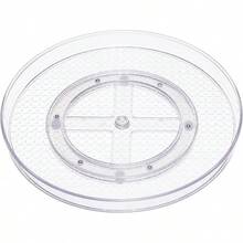 Basics Organizador de charolas giratorias Lazy Susan de 2 niveles, 23 cm de diámetro, transparente - 30,48 cm de diámetro, 2 niveles, paquete de 2 - Ver 11