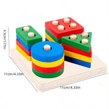 Xilofono colorato in legno per bambini - Giocattolo musicale educativo Montessori, strumento a percussione a 8 note con bacchette, ideale per bambini da 0 a 3 anni, regalo perfetto per Ognissanti, Natale, compleanni
