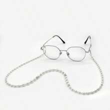1 Stück elegante Brillenkette mit ABS-Perlen und Strass, geeignet für den täglichen Gebrauch