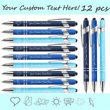 6/12/30 buah Pulpen Ballpoint Logam Kustom Personalisasi, Tulisan Halus, Alat Tulis Kantor Sekolah dan Bisnis, Tinta Hitam, Hadiah Personalisasi, Kembali ke Sekolah, Terukir, Hadiah Apresiasi Karyawan - MultiWarna - View 19
