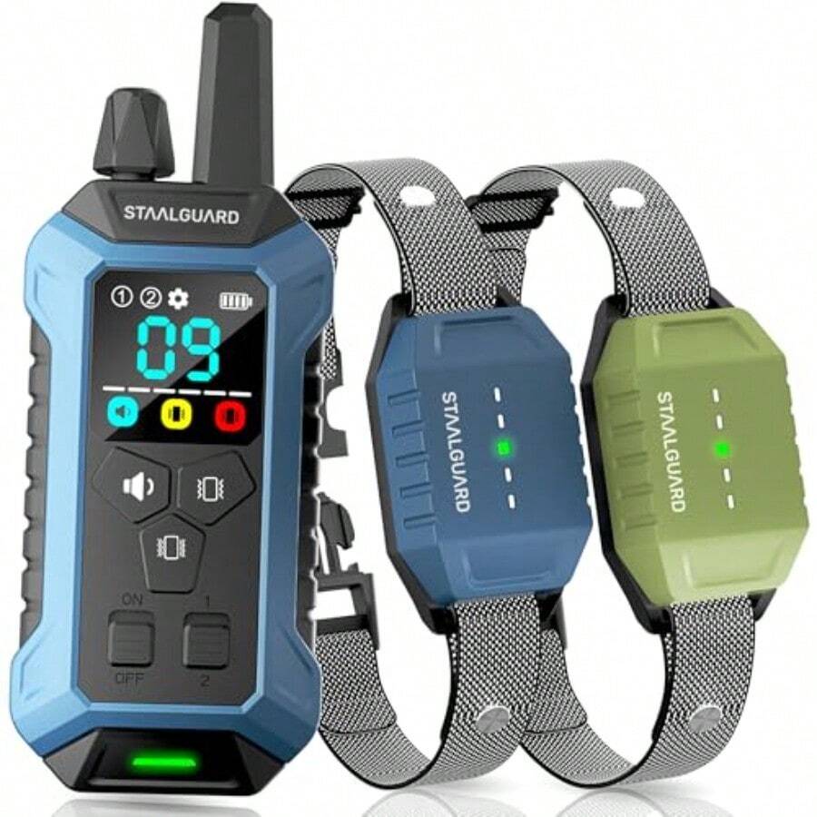 Sensore Crepuscolare Di Movimento Collare Addestramento Cani Telecomandato Impermeabile - Portata 800m, Scossa Elettrica Regolabile, LCD Addestratore Cani LCD - Foto 9