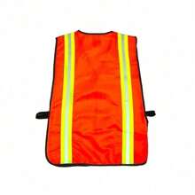 Industrial Safety Vest With Reflective Strips, Neon Lime Green, Lightweight Design 1 OZ