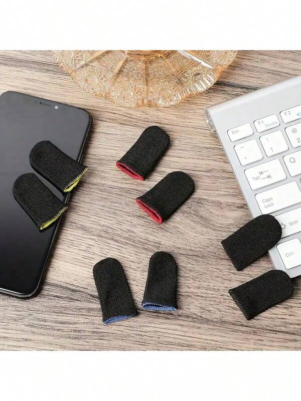 10 peças de capa para dedos gamer - Protetor de polegar respirável e resistente ao suor, adequado para dispositivos móveis e controles de jogos, máquinas de jogos portáteis, textura suave, capa de dedo ultrafina antiderrapante e resistente ao suor para jogos eletrônicos, capa de dedo reutilizável adequada para várias aplicações, luvas flexíveis
