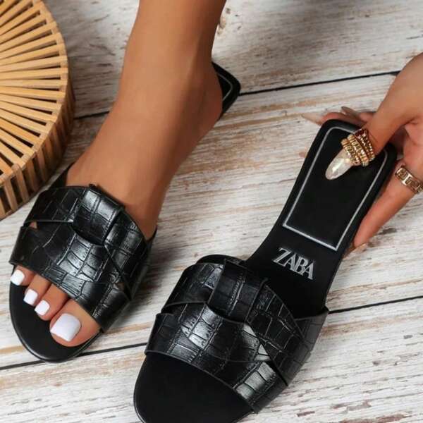 Sandales plates sexy et élégantes, femmes, pour la plage et le sable, 2024