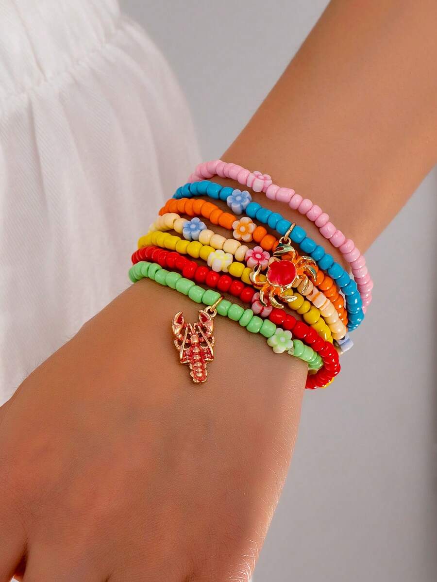 1pc Fashion New Dopamine Color-Matching Minimalist Fashion Versatile Summer Essential - Multicolor - View 1