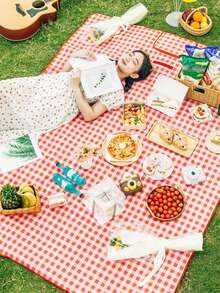 1pc Foldable Waterproof Portable Picnic Blanket, Multiple Colors&Sizes Available, Suitable For Picnic & Camping - Picnic Mat - View 11