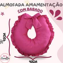 Ninho Redutor de Berço Almofada de Amamentação Trocador Portátil Kit 3 Peças Enxoval Bebe Menina Rosa Pink