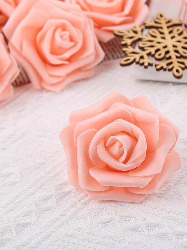 5/10/15/25/30 pièces de roses artificielles réalistes, utilisées pour le bouquet de mariage DIY, la décoration de centre de table, la fête, la baby shower, la décoration de la maison