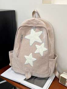 时尚星星背包，百搭休闲大容量女学生背包