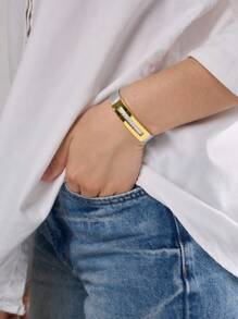 1 Stück PU Leder Armband, neues elegantes Design mit verstellbarer Schnalle, geeignet als Geschenk und für den täglichen Gebrauch
