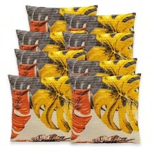 Decorative Cushion Cover With Zipper – 40x40cm Piquet Favinho, Plain Or Printed For Living Rooms, Bedrooms, Offices - 秋葉 - 查看 4