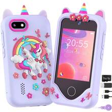Kids Smartphone With 64GB Memory Card And Card Reader 48 Megapixel 1080P Jigsaw Puzzle Game Camera Video Flashlight Multifunctional Kids Cell Phone For Boys And Girls Kids Christmas Birthday Gift - 彩色 - 查看 10