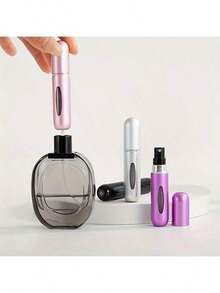 2pc Random Color Portable Mini Perfume Atomizer Spray Bottle Set - Refillable Travel-Size Fragrance Dispensers For On-The-Go Touch-Ups - Leakproof, Easy To Fill, Ideal For Carrying Your Favorite Scents In Purses, Pockets, Gym Bags, Travel, Shopping, Parties, And Everyday Use (Colors Chosen Randomly) - 彩色 - 查看 6