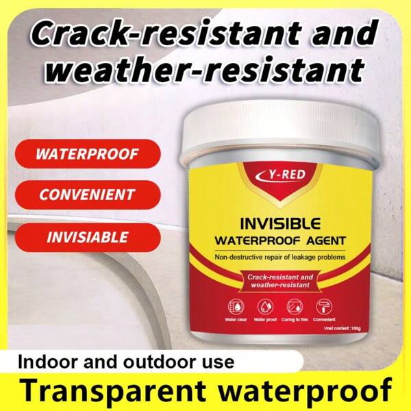 [Transparent Waterproof Glue] Invisible Waterproof Expert, Transparent And Crystal-Clear After Curing! Suitable For Curtain Wall Glass