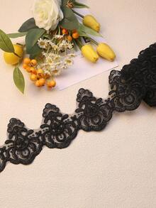 New Multi-Color Lace Embroidery Bone Trim Net Fabric For DIY Clothing, Wedding Dress, Accessories/ Length: 91.4cm/ Width: 10cm - Multicolor - View 4