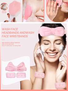 16PCS Face Cleaning Set, With Face Brush, Mud Film Brush, Convenient Skin Care Cleaning Set, Perfect Gift For Women