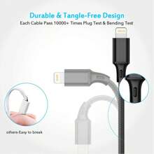 Nylon Braided 3-In-1 USB A To Type-C/Micro USB/Lightning Cable, Multi-Functional Fast Charging Data Sync Cord Compatible With IPhone////IPad Etc. Compatible With IPhone, Android, Camera, MP3 Universal Adapter, Charger