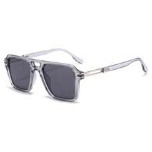Vintage Double-Beam Square Glasses, Fashionable European And American Glasses, Suitable For Daily Wear, Commuting, And Streetwear