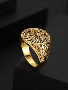 1 件男士个性化 3D 老鹰浮雕复古图案吊坠项链，适合求婚、订婚、父亲节、周年纪念礼物