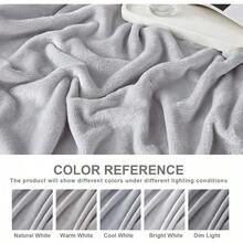 Sofa Blanket Living Room Cover SetFleece Blanket Twin Size, Soft Cozy Twin Blanket, Fuzzy Flannel Blanket Bed, Sofa, Couch, Travel, Camping, 60 X 80 Inches - 淺灰色 - 查看 2