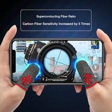 Najnowszy rękaw na palce do gry Dragon Series, fajny rękaw na palce z włókna węglowego ze wzorem smoka, oddychający rękaw na palce do gry, aby poprawić komfort i precyzję, 24-godzinna skuteczna rękawica na palce do gry w telefon zaprojektowana dla graczy - Wielokolorowe - Zobacz 6