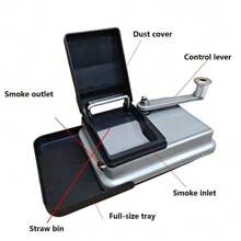 Cigarette Rolling Machine With Groove Plate, Suitable For 0.31 Inch/8.0 MM Diameter Size Cigarette Paper Tube,Manual Tobacco Rolling Machine, Portable Home Cigarette Injector,Tobacco Hand Operation Injector Roll Your Own Cigarettes Machine,