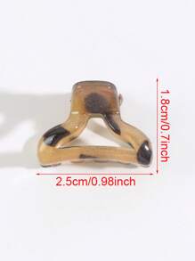 6 eleganckich, minimalistycznych, miniaturowych, półokrągłych spinek do włosów z nadrukiem w panterkę, do codziennego upięcia, uniwersalne i modne, idealne na Dzień Matki, powrót do szkoły, Święto Dziękczynienia, Boże Narodzenie, prezenty festiwalowe, modne spinki do włosów, damskie spinki do włosów, jesienno-zimowe stroje na wakacje