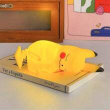 pokemon Luz nocturna decorativa con Pikachu de Pokémon que brilla, lámpara de mesita de noche con Pikachu de Pokémon como regalo de cumpleaños o Navidad