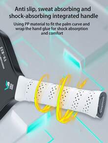 VISPINVO Pickleball Paddle, 16MM T700 Thermoformed Raw Carbon Fiber Pickleball Paddle, USAPA Approved, Polypropylene Honeycomb Core, Foam Injected Edges For Expanded Sweet Spot, Control And Balance - Multicolor - View 10