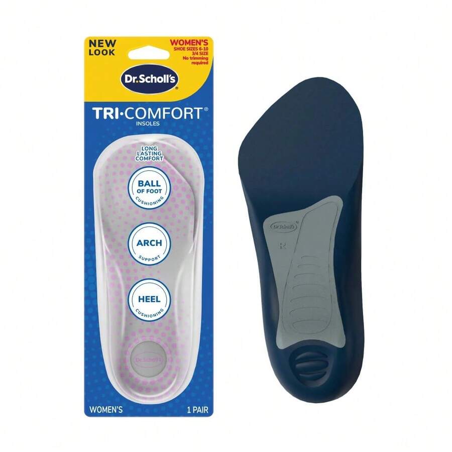 Dr. Scholl's Tri-Comfort Shoe Insoles, Foam Cushioning With FlexiSpring Arch Support, Women, 1 Pair - Apricot - View 1