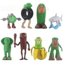 AI Shanshaijing Figurines, Tralala Wooden Stick Person Wearing Shoes Shark Plush Doll, Shanshaijing Hanging Decoration Blind Box Funny Figure Doll, Wooden Stick Person Small Blind Box Unboxing Doll, Lifelike Doll