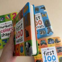 Lachilly Primele 100 de cuvinte / Animale / Numere Culori Formă / Camioane Carte de vocabular pentru învățarea timpurie a limbii engleze pentru copii, iluminare cognitivă (Seria Primele 100) Cărți ilustrate - Multicolor - Vizualizare 13