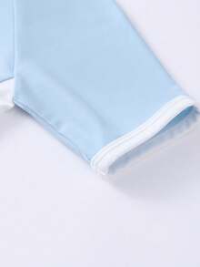 Annil Summer Children's One-Piece Swimsuit Set For Girls - Blue - View 6