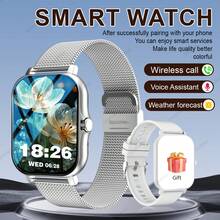 MixtataDi 1.83 Inch Stylish Touch Screen Smart Watch For Autumn Gift, Digital Fitness Watch With Call Function, 100+ Sports Modes, DIY Watch Face, Message Reminder, Multi-Function Fitness Watch, Boyfriend Gift - Multicolor - View 12