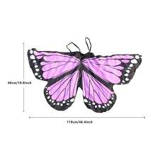 Accesorio de disfraz de alas para niños y niñas, disfraz de mariposa para fiesta de fantasía, capa de hada de cosplay para niños - Naranja - Ver 5