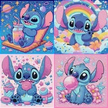 Disney Disney Star Baby Stitch Crystal Diamond Painting DIY Handmade Diamond Sticker Stitch Decorative Painting Children's Birthday Gift