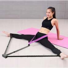 1 Piece Black Leg Stretcher, Ligament Stretching Trainer, Foldable Design. Equipped With Hand And Foot Grips To Ensure Stability During Exercise. - Black - View 6