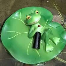 Jetec Miniature Frog Garden Statue, Green Frog Statue Outdoor Decoration Courtyard And Garden Decoration Fairy Birthday Relocation Gift Home Accessories Lawn Decoration (Simple Style)