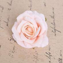 5 Peças/10 Peças/20 Peças Cabeças de Flores de Rosas Artificiais Rosa Claro, Adequadas para Decoração Doméstica, Cabeça de Rosa Artificial e Botão Decoração de Casamento Flor de Pulso da Noiva Flor para Segurar na Mão Material Floral DIY Presente do Dia dos Namorados Caixa de Doces de Casamento Decoração de Bolo de Aniversário Material Pétalas Material para Decoração do Dia dos Namorados Material para Decoração do Ano Novo