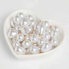 30pcs/20pcs Luxury Simplistic Faux Pearl Teardrop Pendant For DIY Earrings, Bracelet, Necklace, Jewelry Accessories